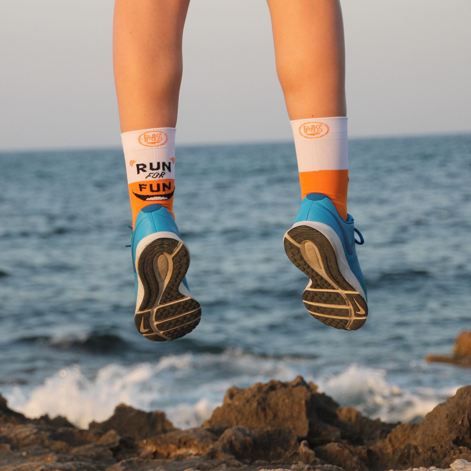 Run_For_Fun_Naranja Calcetines Running Run For Fun Naranja - Imagen 4