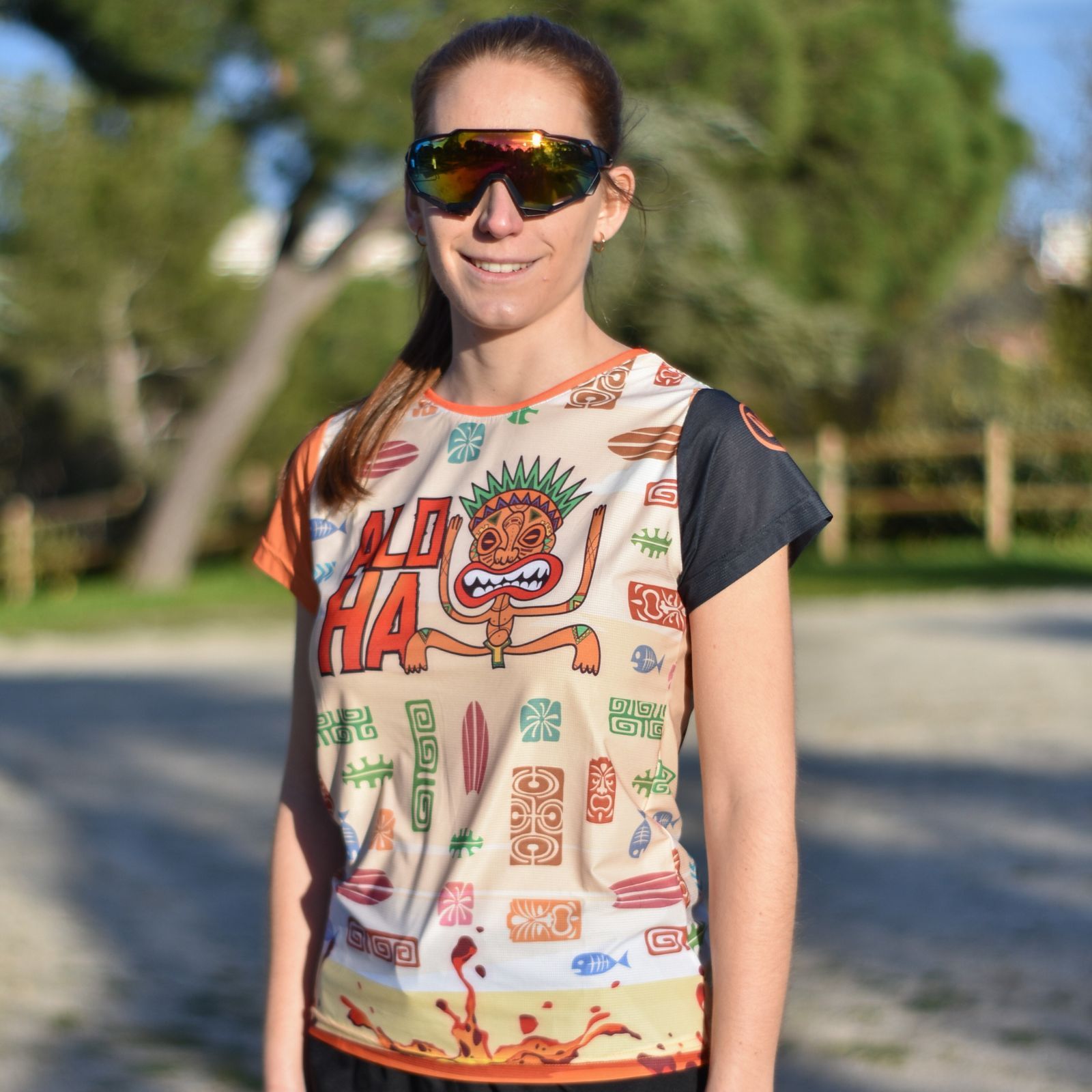 ALOHA_Mujer camisetas originales running