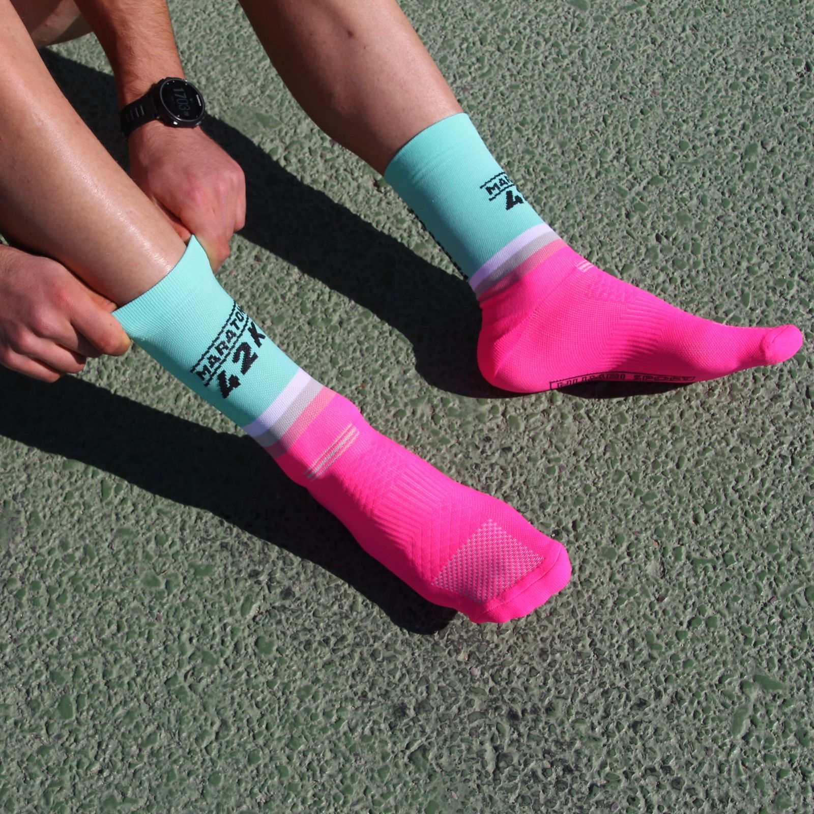 maraton_fucsia calcetines maraton