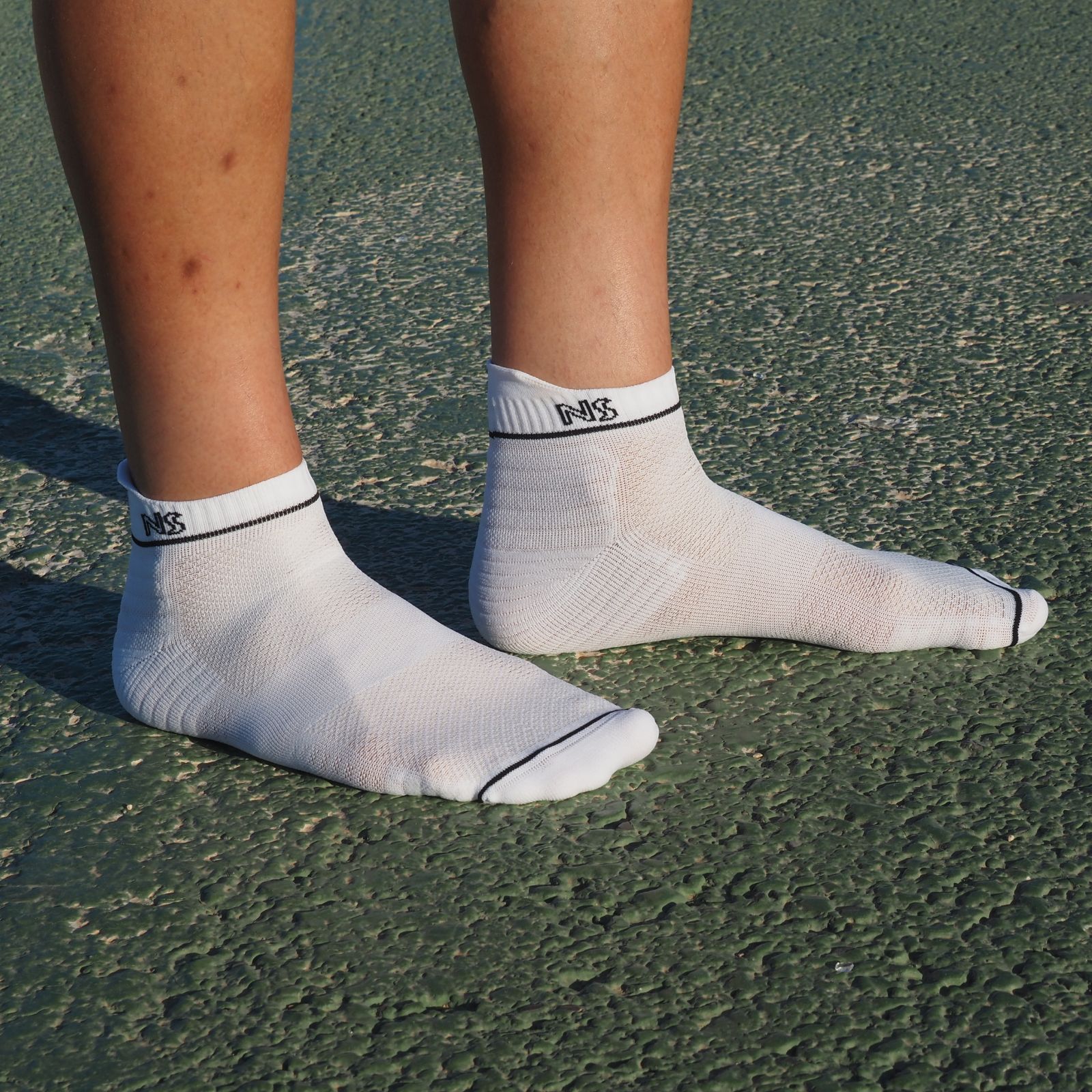 Essential_Blanco calcetín tobillero para running