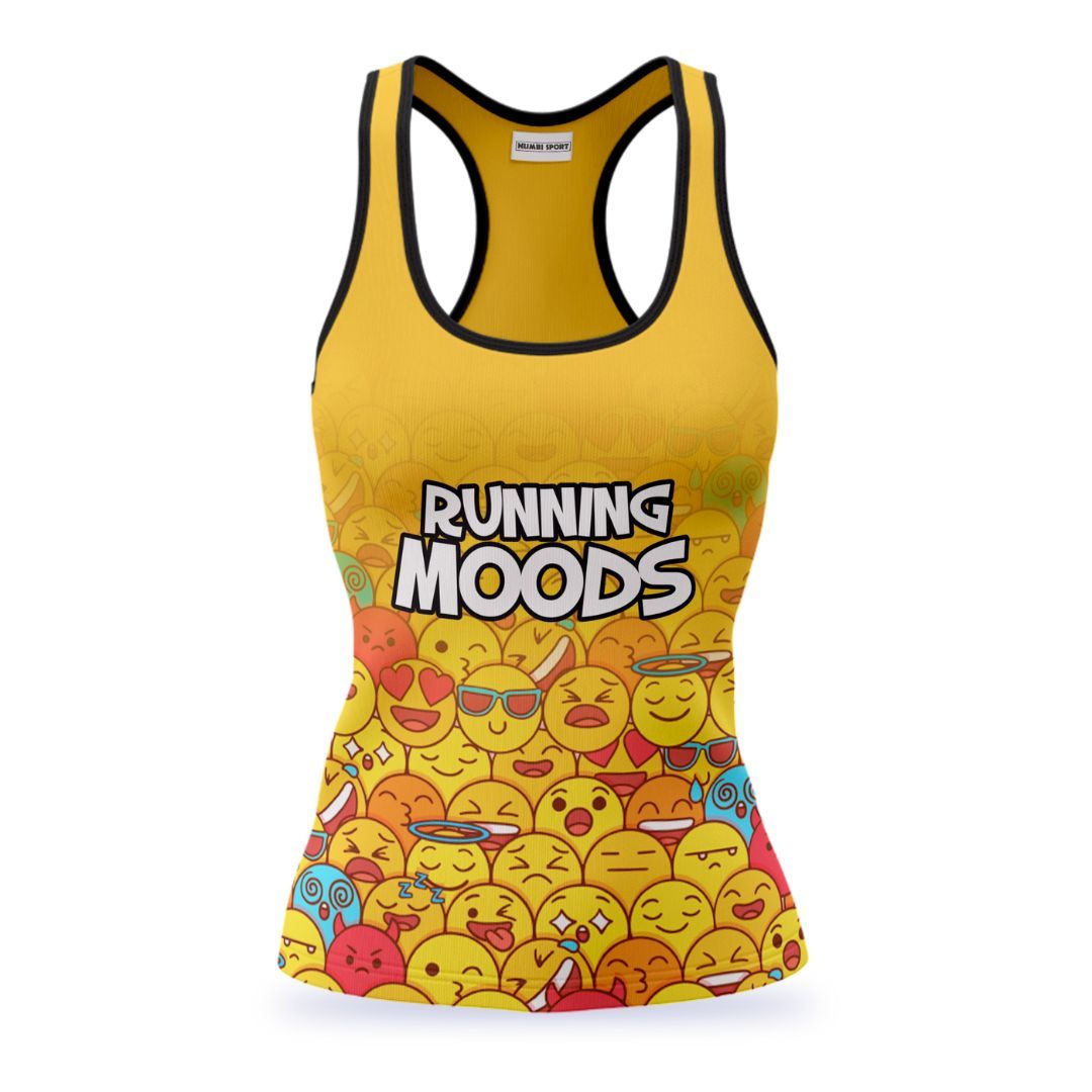 Moods_Mujer Camiseta Running Tirantes Para Mujer